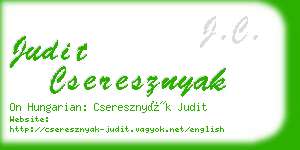 judit cseresznyak business card